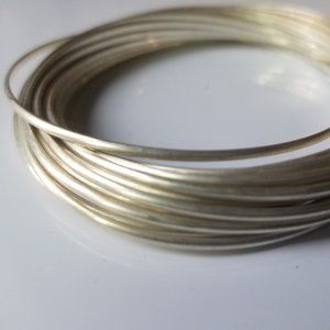 SILPADA Sterling Silver 21 Interlocking Bangles Bracelet